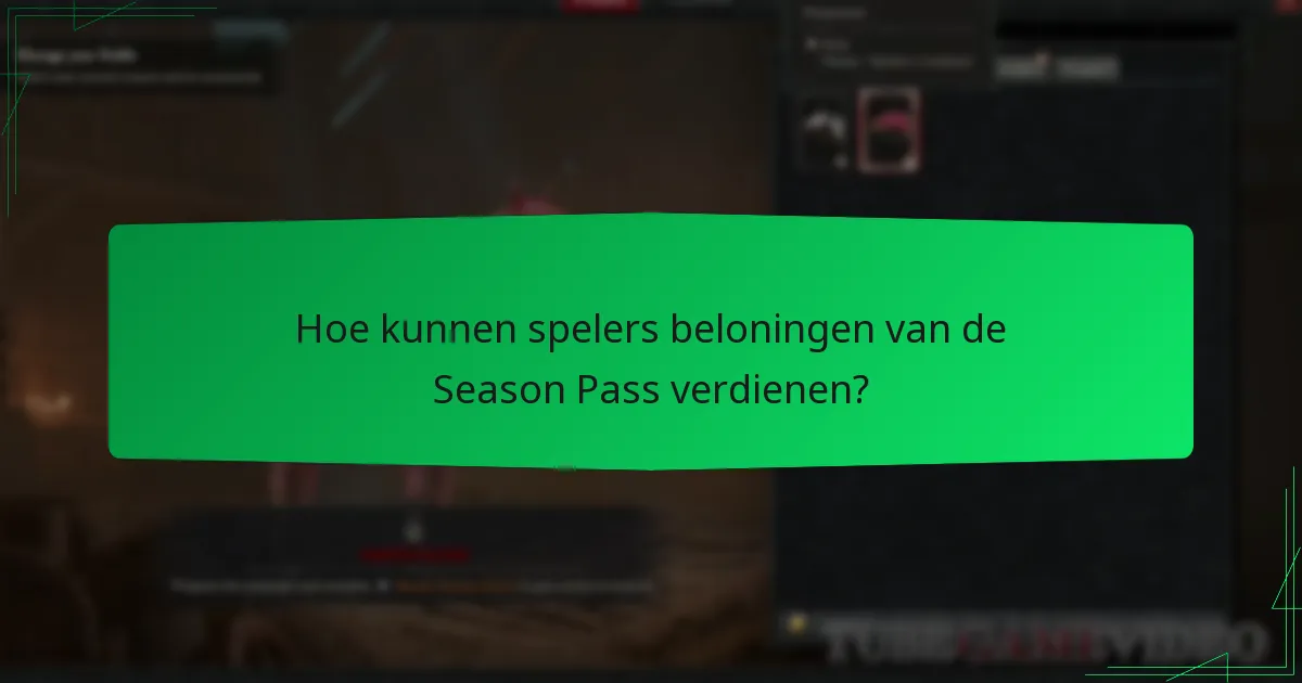 Hoe kunnen spelers beloningen van de Season Pass verdienen?