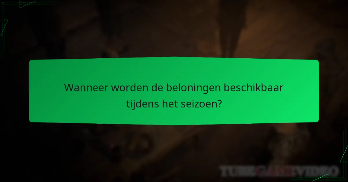 Hoe verhouden de beloningen van het huidige seizoen zich tot eerdere seizoenen?