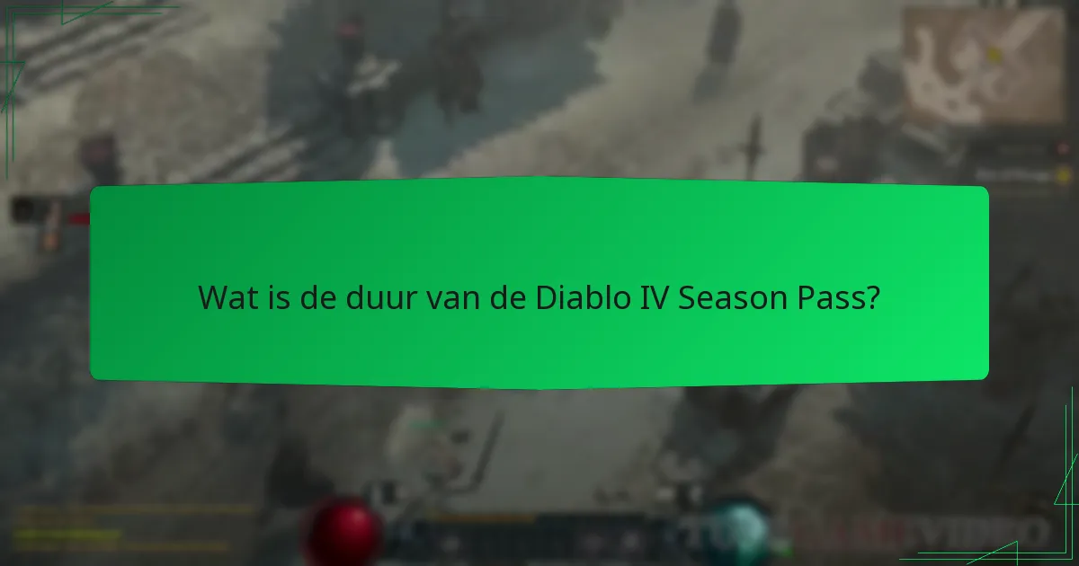 Hoe beïnvloedt de Season Pass de gameplay in Diablo IV?